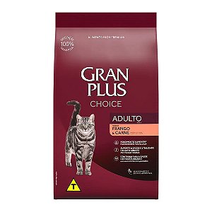 Granplus Choice Gatos Adulto Frango E Carne 10,1kg