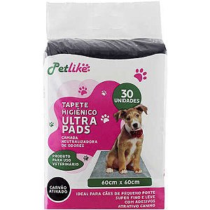 Tapete Higienico Ultra Pads Carbono 60x60cm 30und