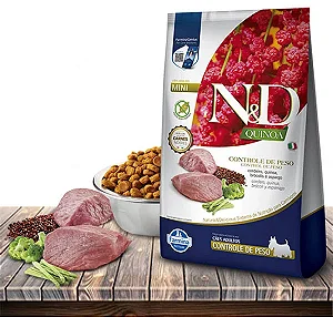 Nd Quinoa Caes Adulto RaÇas Pequnas Controle De Peso Suino 2,5kg