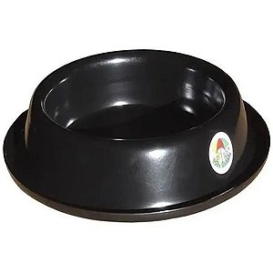 Tigela Pet Ração Água Alumínio Vida Mansa Preto 1,5 L