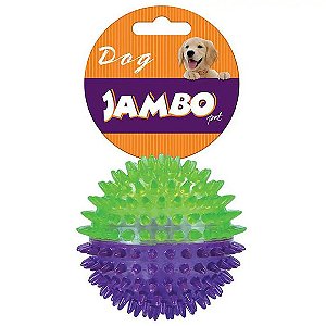 Bola Tpr Pequena Espinho Dual Roxo E Verde