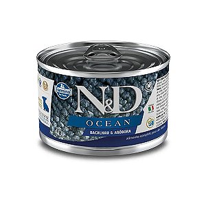Ração Úmida N&D Ocean Cães Puppy Bacalhau e Abóbora 140 g