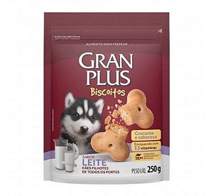 Biscoito Granplus Filhote Ao Leite 250g