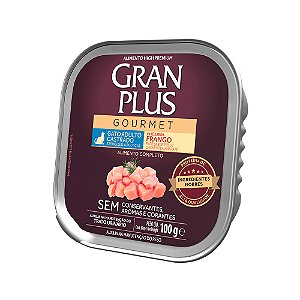 Pate Granplus Gourmet Gatos Adulto Castrado Salmao 100g
