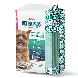 Tapete Higienico Ultra Pads Neutro 60x60cm 30und