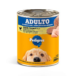 Pedigree Lata 280g Pate Frango Adulto