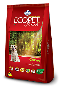 Ecopet Natural Caes Adulto Carne 15kg