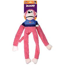 Mordedor Pelucia Macaco Adote Rosa Jambo Pet