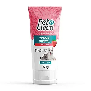 Creme Dental Pet Clean Morango 90g