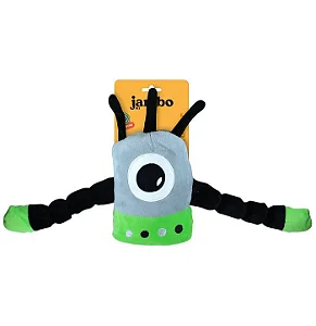 Mordedor Pelucia Astro Mostro Verde C/ Olhos Pretos