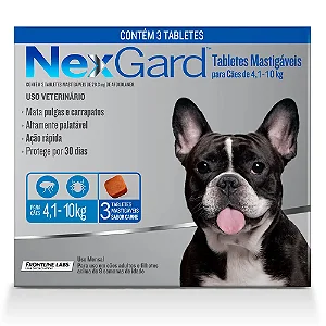 Antipulgas E Carrapatos Nexgard M - 4,1 A 10 Kg 3 Comp