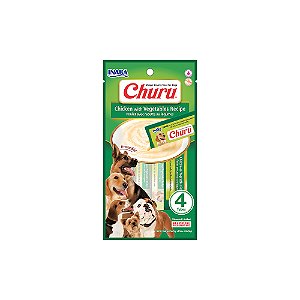 Churu Caes Frango Com Vegetais 4x14g