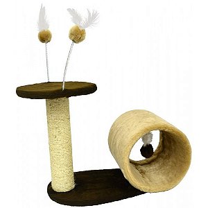 Arranhador Snail Marrom Para Gatos