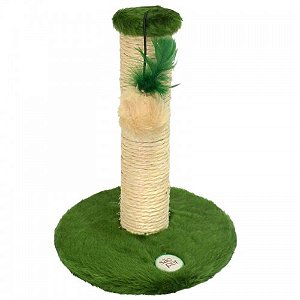 Arranhador Pelucia Lisa Medio Verde