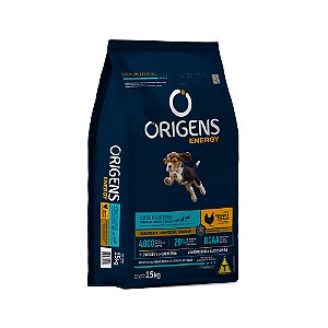 Origens Energy Caes Filhote Porte Medio E Grande Frango 15kg