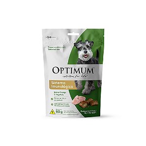 Petisco Optimum Caes Adultos Sistema Imunologico Frango E Vegetais 80g