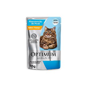 Sache Optimum Gatos Adulto Manutencao De Peso Frango 85g