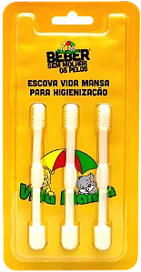 Kit Com 3 Escovas Vida Mansa Para HigienizaÇÃo