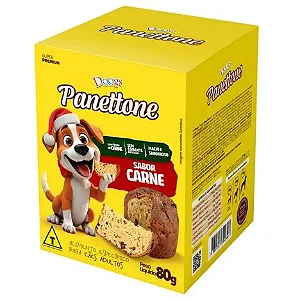 Panettone Caes Doogs Adulto Sabor Carne 80g