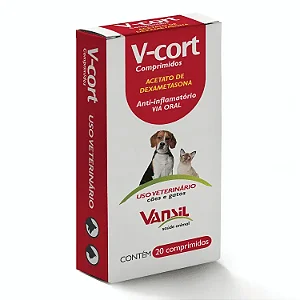 V Cort 0,5 Mg 20 Comp Vansil