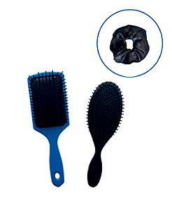 Kit Escova Raquete Almofadada e Escova Almofadada Oval com Xuxinha