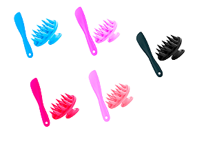 Kit Massageador Lavatório de Silicone e Espátula