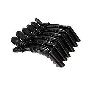 6 Presilha Jacaré Crocodilo Prendedor Articulado Profissional para Cabelo