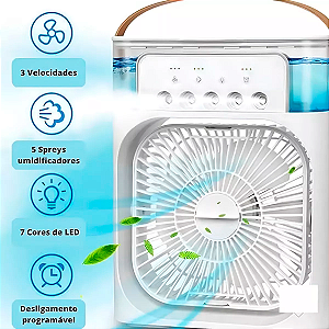 Ventilador e Umidificador Portátil
