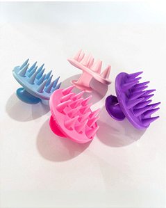 Escova Massageadora para Couro Cabeludo - Silicone