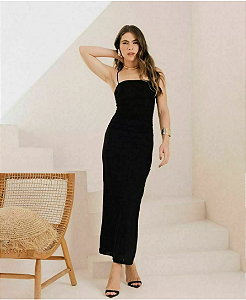 VESTIDO MIDI DRAPEADO