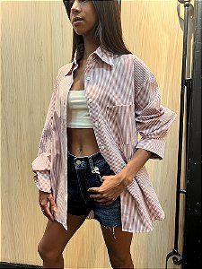 CAMISA OVERSIZED LISTRADA