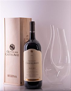 Kit Decanter + Vinho Tinto Reserva Quinta dos Castelares 1,5l 2021