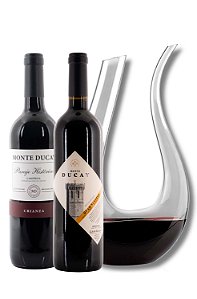 Kit 2 Vinhos Tintos Monte Ducay Crianza, Gran Reserva e Decanter