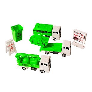 Caminhão Coletor De Lixo Sanitation Truck 99 Toys