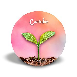 Mini quadro 3D - Linha Cultivar - Carinho