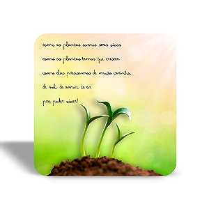 Mini Quadro 3D - Somos como as plantas