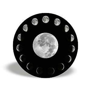 Mini Quadro 3D - Fases da Lua
