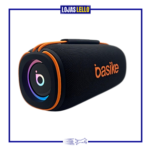 Caixa De Som Bluetooth 60w Estéreo Portátil Basike Preto