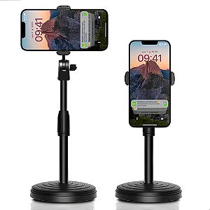 Suporte Mesa Celular Tripé Portátil Universal Selfie Video