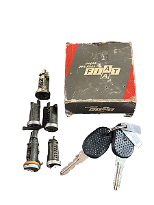 Conjunto Cilindro com Chave Ignicao Portas Porta Malas Combustivel Uno 90 a 03 Premio Todos Original Fiat 75289430