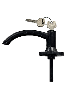 Maçaneta Externa Porta Dianteira Preta Com Chave Toyota Bandeirantes 83/85 6920698002