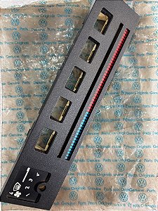 Moldura Comando Painel Ar Condicionado Gol Gti Gts Saveiro Voyage Parati 87 a 90 Original Vw 3079193833