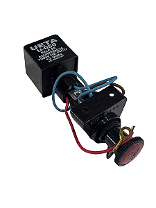 Interruptor Botão Pisca de Advertência Com Relê com Luz Piloto 12V - U050