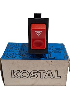 Botão Interruptor Pisca Alerta Emergência Ônibus Caminhão Mercedes Antigo 97/ Ford Cargo 2006/ - 7 terminais - 12V