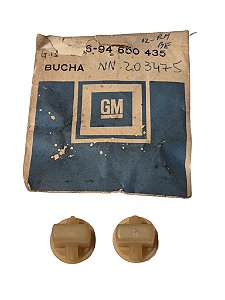 Par Bucha Fixação Friso Lateral Monza Opala D20 Original GM 94650435 Novo de Época