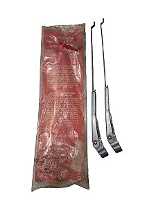 Par Braço Haste Limpador Parabrisa Dianteiro Lado Direito LD GMC PIck UP Chevrolet Brasil 61/65 Djalma 40113 LE 40114 LD