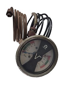 Conjunto Relógio Indicador Temperatura Termômetro e Manômetro Trator Valmet Novo de Época