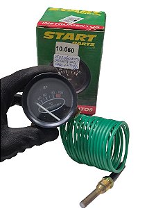 Relógio Indicador Marcado De Temperatura Termômetro Água Visor 60mm 3 metros MBB e CBT Novo de Época