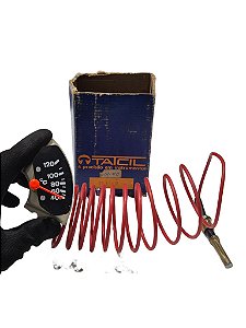 Relógio Indicador De Temperatura Termômetro 120 Graus Com Mercúrio Scania 110 111 140 Cabo 2.5M