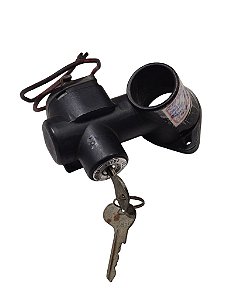 Trava Suporte Direção com Cilindro Ignição Arranque e Comutador VW Kombi até 1975 Original VW Arteb - VW 2119058513